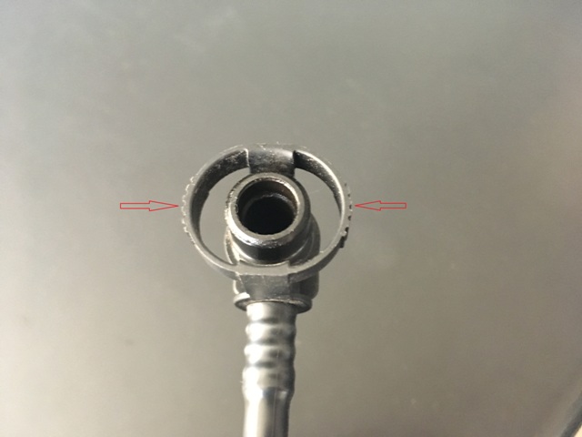 P0496 Chevrolet Cruze Purge valve vacuum line lock type clip.