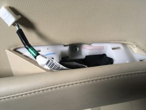 Lexus RX Rear Door with Window Switch Assembly Removed.